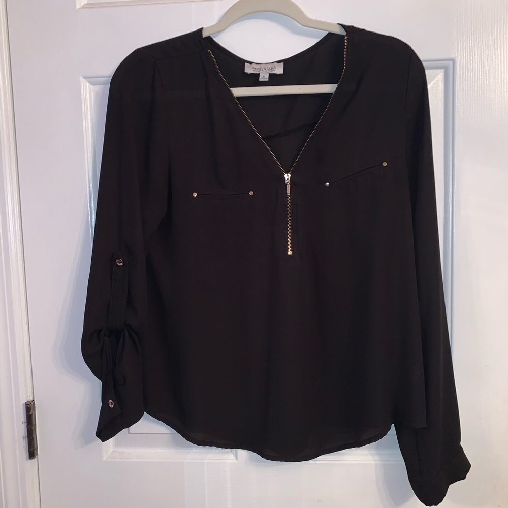 Zipper Blouse
